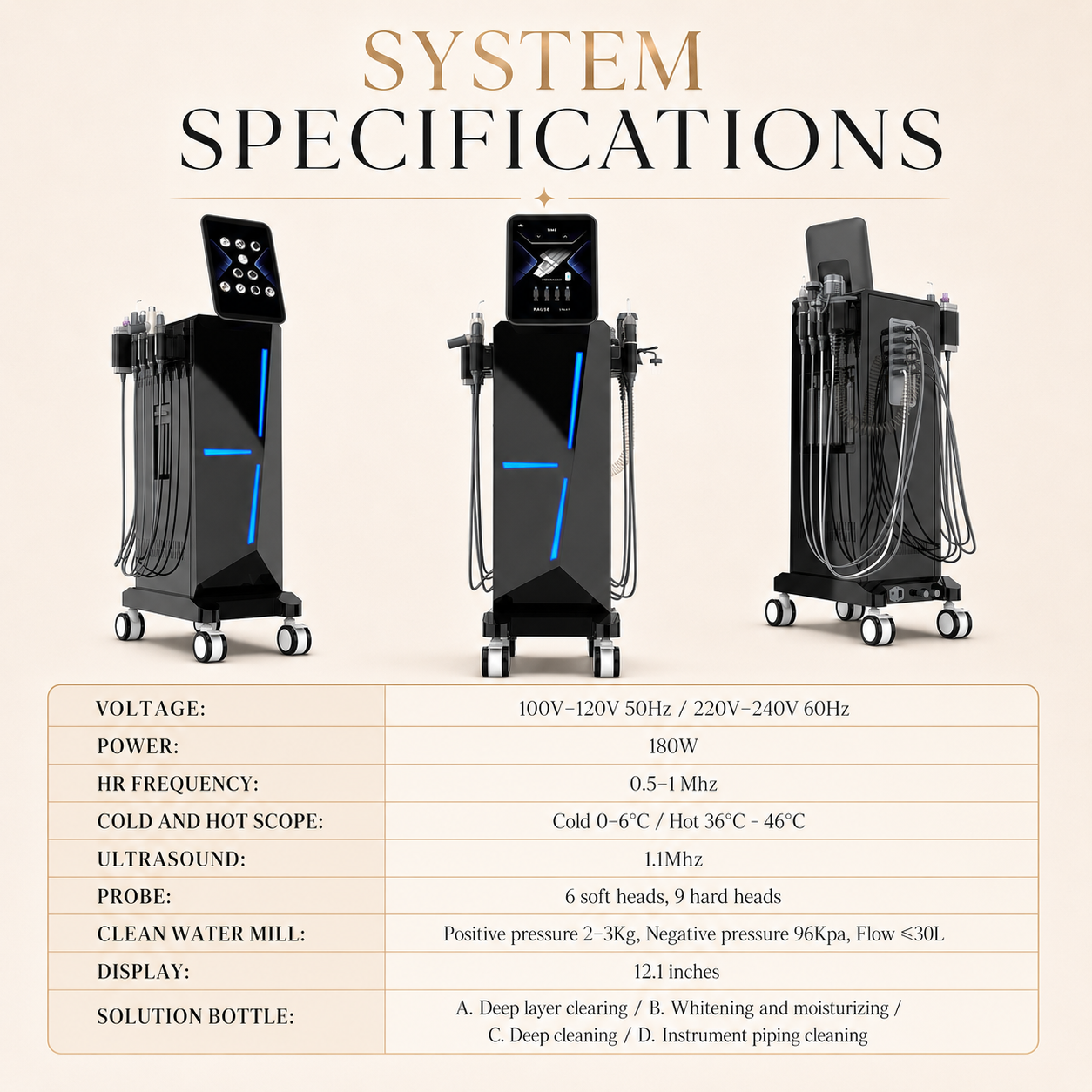 10-in-1 Hydro Dermabrasion Facial System