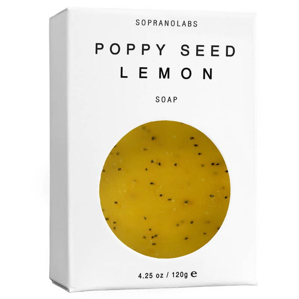POPPY SEED LEMON Vegan Soap. Gift for her/him