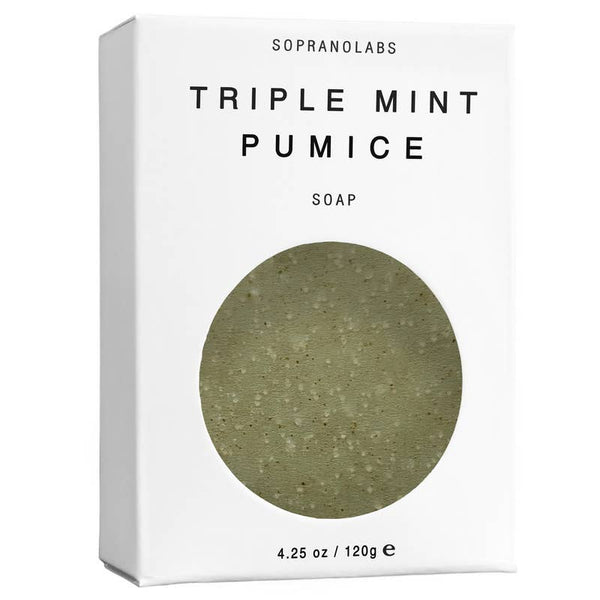 TRIPLE MINT PUMICE Vegan Soap. SPA Gift for him/her